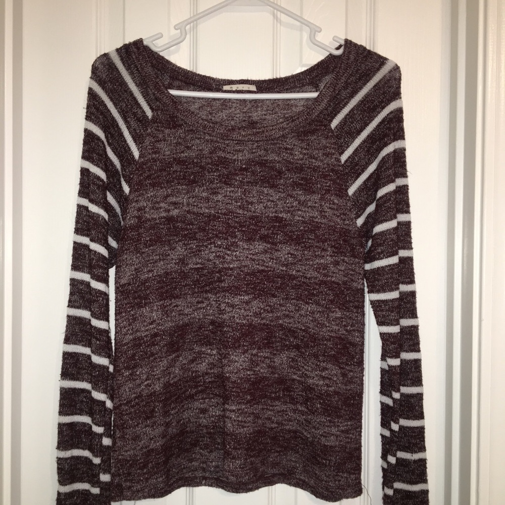 Lightweight Burgundy Sweater Top | Size M